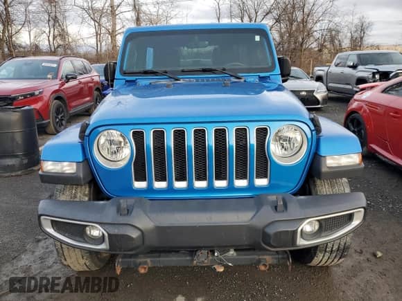 2022 Jeep Wrangler Unlimited Sahara z VIN 1C4HJXEG3NW246088, wystawiony jako Copart lot #50167185 z przebiegiem 16 074 mil mil oraz Nie do naprawy • Non repairable. Historia ofert i sprzedaży dostępna na DreamBid. Obrazek 5.