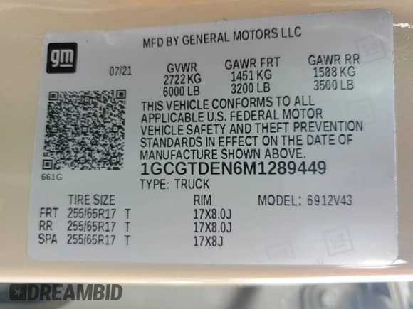 2021 Chevrolet Colorado 4WD Z71 z VIN 1GCGTDEN6M1289449, wystawiony jako Copart lot #71902635 z przebiegiem 57 528 mil mil oraz Szkoda całkowita • Salvage title. Historia ofert i sprzedaży dostępna na DreamBid. Obrazek 13.