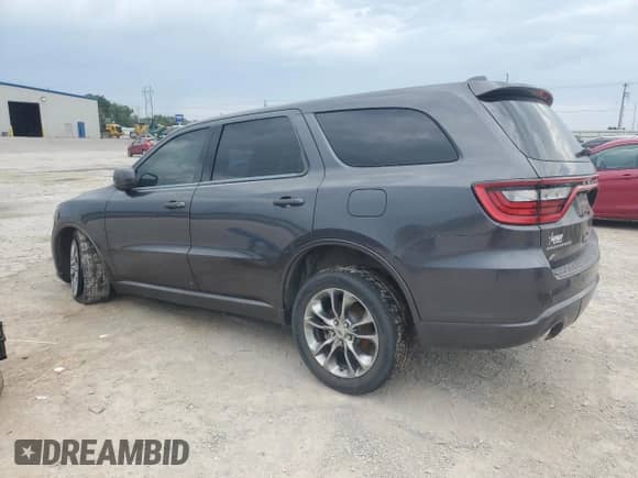 2019 Dodge Durango GT Plus with VIN 1C4RDJDG6KC812154, listed as a Copart auction lot 72061335 with 117,512 mi miles and Clean title. Bid and sale history available at DreamBid. Image 2.