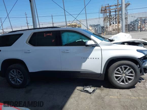 2023 Chevrolet Traverse LT with VIN 1GNERHKW5PJ331177, listed as a IAAI auction lot 42214642 with Not provided miles and . Bid and sale history available at DreamBid. Image 12.