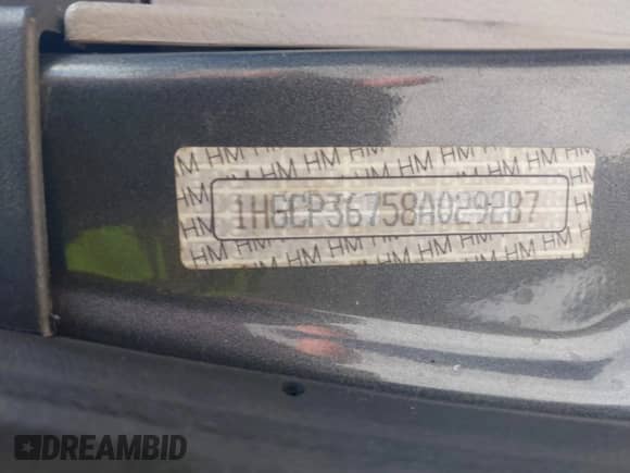 2008 Honda Accord EX с VIN 1HGCP36758A029287, выставлен на аукционе IAAI как лот 42536586 с пробегом 180 453 миль миль и . История ставок и продаж доступна на DreamBid. Изображение 9.