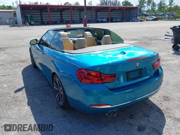 2020 BMW 4 Series 430i with VIN WBA4Z1C03L5R39849, listed as a IAAI auction lot 43349294 with 7,716 mi miles and . Bid and sale history available at DreamBid. Image 3.