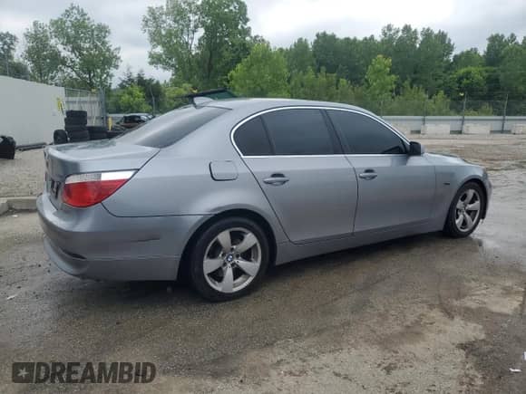 2004 BMW 5 Series 530i with VIN WBANA73524B047654, listed as a Copart auction lot 58041855 with 156,044 mi miles and Salvage title. Bid and sale history available at DreamBid. Image 3.