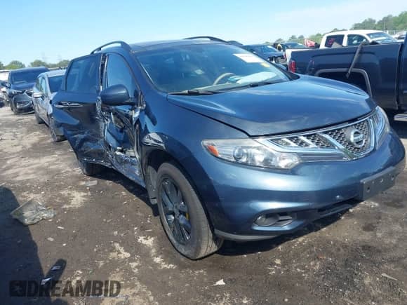2012 Nissan Murano S with VIN JN8AZ1MW2CW221135, listed as a IAAI auction lot 42000463 with 145,073 mi miles and . Bid and sale history available at DreamBid. Image 1.