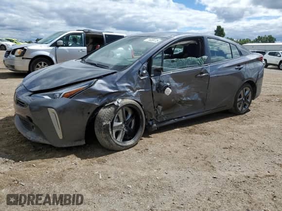 2022 Toyota Prius Nightshade with VIN JTDKAMFU2N3189618, listed as a Copart auction lot 71039175 with 22,866 mi miles and Non repairable. Bid and sale history available at DreamBid. Image 1.