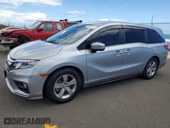 2019 Honda Odyssey EX-L with VIN 5FNRL6H77KB117842, listed as a Copart auction lot 68346585 with 60,530 mi miles and Clean title. Bid and sale history available at DreamBid. Image 1.