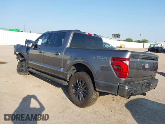 2025 Ford F-150 Lariat with VIN 1FTFW5L80SFA02693, listed as a IAAI auction lot 42893311 with 8,328 mi miles and . Bid and sale history available at DreamBid. Image 3.