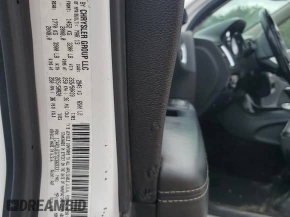 2013 Dodge Durango Citadel with VIN 1C4RDJEG7DC669331, listed as a Copart auction lot 60137545 with 197,268 mi miles and Salvage title. Bid and sale history available at DreamBid. Image 13.