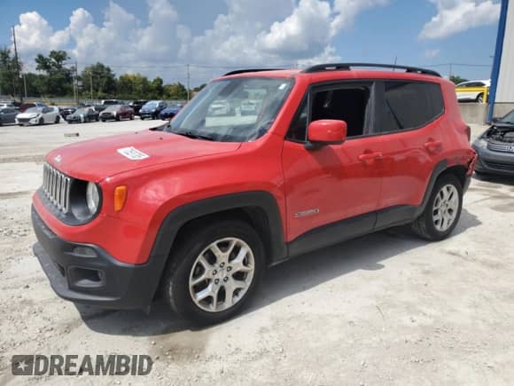 2018 Jeep Renegade Latitude with VIN ZACCJABB2JPH25285, listed as a Copart auction lot 84966515 with 112,206 mi miles and Salvage title. Bid and sale history available at DreamBid. Image 1.