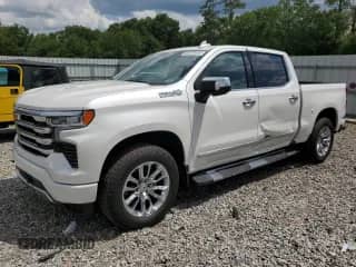 2024 Chevrolet Silverado 1500 High Country с VIN 1GCUDJEL8RZ246091, выставлен на аукционе Copart как лот 62271815 с пробегом 8 588 миль миль и Списание • Salvage title. История ставок и продаж доступна на DreamBid. Изображение 1.