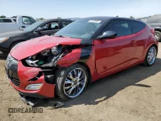 2012 Hyundai Veloster w/Red Int z VIN KMHTC6AD4CU054208, wystawiony jako Copart lot #62169895 z przebiegiem 61 088 mil mil oraz Szkoda całkowita • Salvage title. Historia ofert i sprzedaży dostępna na DreamBid. Obrazek 1.