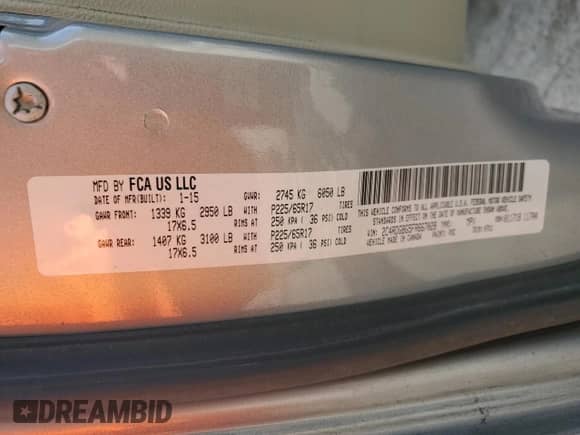 2015 Dodge Grand Caravan American Value with VIN 2C4RDGBG5FR667028, listed as a Copart auction lot 84714815 with 162,470 mi miles and Salvage title. Bid and sale history available at DreamBid. Image 14.