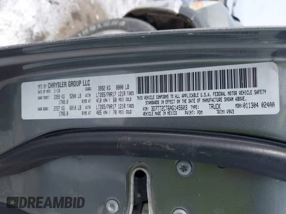 2010 Dodge 2500 ST with VIN 3D7TT2CT6AG145603, listed as a IAAI auction lot 41627159 with 220,135 mi miles and . Bid and sale history available at DreamBid. Image 9.