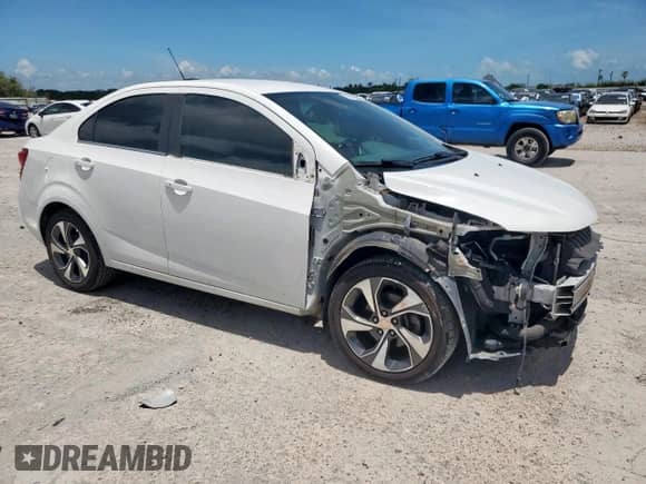 2017 Chevrolet Sonic Premier с VIN 1G1JF5SB1H4161209, выставлен на аукционе Copart как лот 65517015 с пробегом 90 828 миль миль и Списание • Salvage title. История ставок и продаж доступна на DreamBid. Изображение 4.