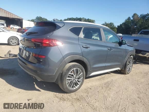 2021 Hyundai Tucson SEL z VIN KM8J33AL1MU307693, wystawiony jako Copart lot #81631255 z przebiegiem Nie podano mil oraz Szkoda całkowita • Salvage title. Historia ofert i sprzedaży dostępna na DreamBid. Obrazek 3.