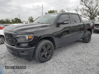 2021 Ram 1500 Lone Star z VIN 1C6RREFT8MN816191, wystawiony jako Copart lot #51897535 z przebiegiem 21 396 mil mil oraz Szkoda całkowita • Salvage title. Historia ofert i sprzedaży dostępna na DreamBid. Obrazek 1.