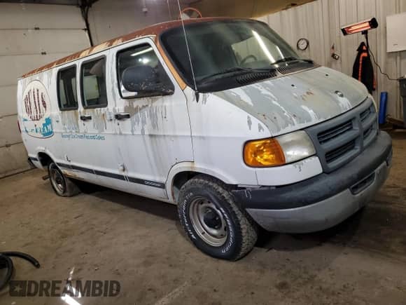 2002 Dodge Cargo with VIN 2B7HB11X92K139429, listed as a Copart auction lot 50954265 with 56,898 mi miles and Salvage title. Bid and sale history available at DreamBid. Image 4.