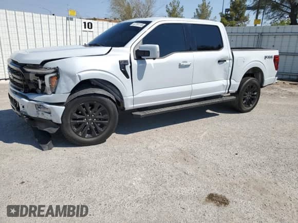 2025 Ford F-150 Lariat with VIN 1FTFW5L84SFA34918, listed as a Copart auction lot 67791115 with 2,610 mi miles and Salvage title. Bid and sale history available at DreamBid. Image 1.