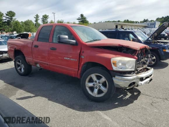2007 Dodge 1500 SLT with VIN 1D7HU18277S116206, listed as a Copart auction lot 69191325 with Not provided miles and Salvage title. Bid and sale history available at DreamBid. Image 4.