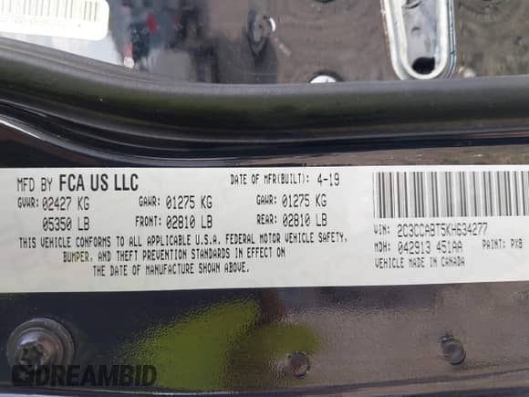 2019 Chrysler 300 S с VIN 2C3CCABT5KH634277, выставлен на аукционе IAAI как лот 42751477 с пробегом 79 972 миль миль и . История ставок и продаж доступна на DreamBid. Изображение 9.