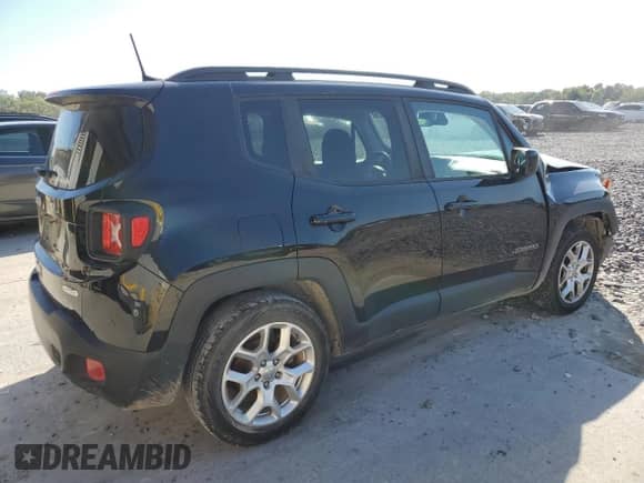 2018 Jeep Renegade Latitude with VIN ZACCJABB1JPH46788, listed as a Copart auction lot 83945435 with 90,828 mi miles and Salvage title. Bid and sale history available at DreamBid. Image 3.