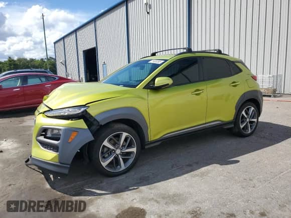 2019 Hyundai Kona Ultimate с VIN KM8K53A54KU378982, выставлен на аукционе Copart как лот 71485365 с пробегом 79 398 миль миль и На запчасти • Non repairable. История ставок и продаж доступна на DreamBid. Изображение 1.