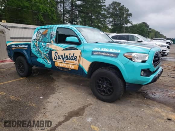2019 Toyota Tacoma SR5 with VIN 3TMAZ5CN5KM093676, listed as a Copart auction lot 49080554 with 112,824 mi miles and Salvage title. Bid and sale history available at DreamBid. Image 4.
