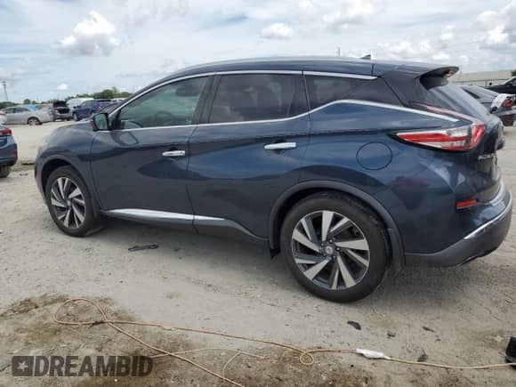 2015 Nissan Murano Platinum с VIN 5N1AZ2MG4FN289887, выставлен на аукционе Copart как лот 70096845 с пробегом 145 614 миль миль и Списание • Salvage title. История ставок и продаж доступна на DreamBid. Изображение 2.