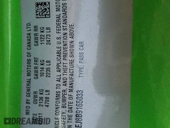 2011 Chevrolet Camaro 2SS с VIN 2G1FK1EJ8B9165033, выставлен на аукционе Copart как лот 87429445 с пробегом 174 970 миль миль и Списание • Salvage title. История ставок и продаж доступна на DreamBid. Изображение 13.