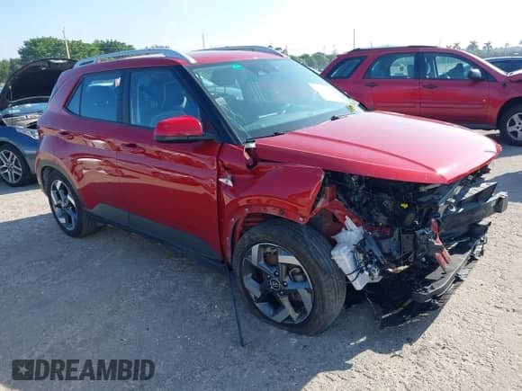 2023 Hyundai Venue SEL with VIN KMHRC8A37PU228825, listed as a IAAI auction lot 41167903 with 15,606 mi miles and . Bid and sale history available at DreamBid. Image 1.