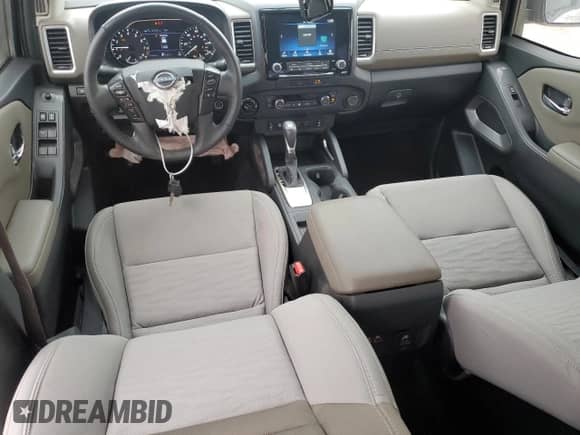 2023 Nissan Frontier SV with VIN 1N6ED1FK8PN605547, listed as a Copart auction lot 43208425 with 29,797 mi miles and Salvage title. Bid and sale history available at DreamBid. Image 8.