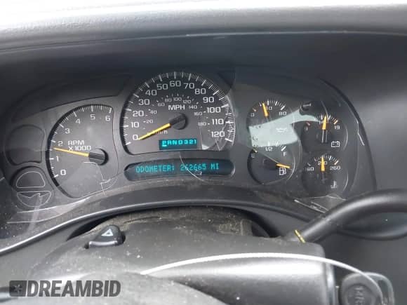 2005 Chevrolet Suburban LT with VIN 3GNEC16ZX5G197892, listed as a IAAI auction lot 42045100 with 262,665 mi miles and . Bid and sale history available at DreamBid. Image 7.