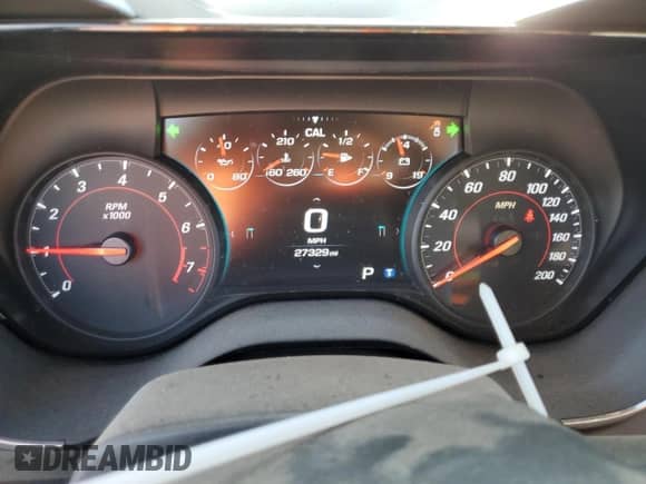 2018 Chevrolet Camaro 2SS с VIN 1G1FH3D73J0102463, выставлен на аукционе Copart как лот 74761454 с пробегом 27 329 миль миль и Списание • Salvage title. История ставок и продаж доступна на DreamBid. Изображение 9.