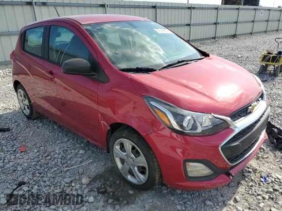 2019 Chevrolet Spark LS with VIN KL8CB6SA3KC813228, listed as a Copart auction lot 57349905 with Not provided miles and Salvage title. Bid and sale history available at DreamBid. Image 4.