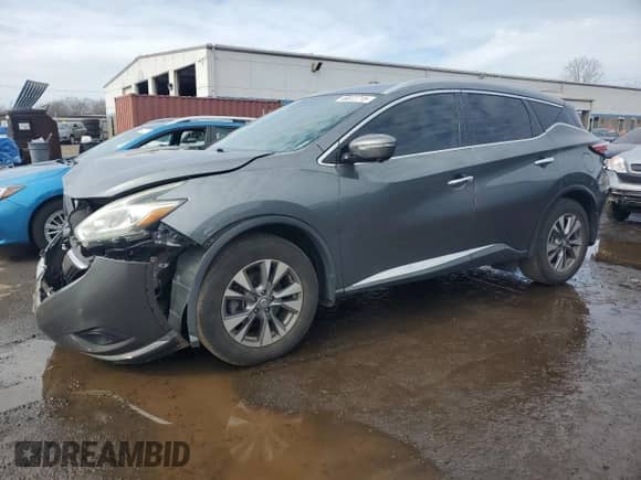 2015 Nissan Murano S with VIN 5N1AZ2MH6FN223771, listed as a Copart auction lot 46872715 with 105,386 mi miles and Non repairable. Bid and sale history available at DreamBid. Image 1.