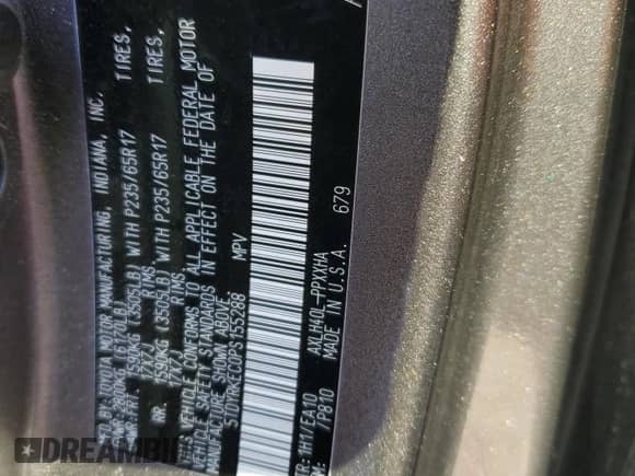 2023 Toyota Sienna XLE z VIN 5TDYRKEC0PS155288, wystawiony jako Copart lot #72091175 z przebiegiem 81 737 mil mil oraz Czysty tytuł • Clean title. Historia ofert i sprzedaży dostępna na DreamBid. Obrazek 13.