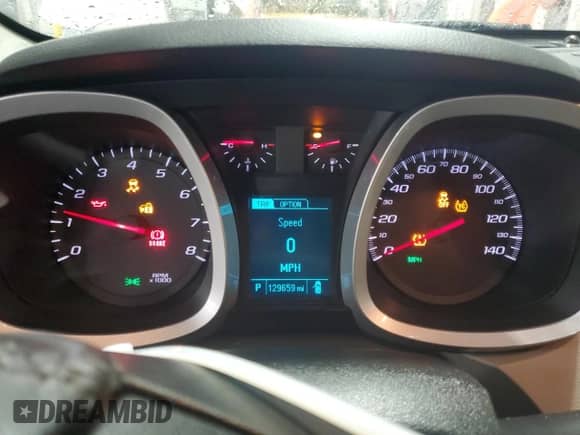 2013 Chevrolet Equinox LTZ with VIN 2GNFLGE3XD6243817, listed as a Copart auction lot 80379615 with 129,659 mi miles and Salvage title. Bid and sale history available at DreamBid. Image 9.