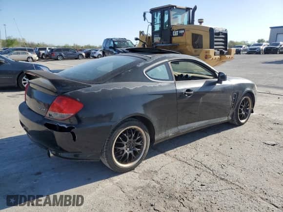 2006 Hyundai Tiburon GT with VIN KMHHN65F76U197234, listed as a Copart auction lot 52775705 with 127,581 mi miles and Clean title. Bid and sale history available at DreamBid. Image 3.