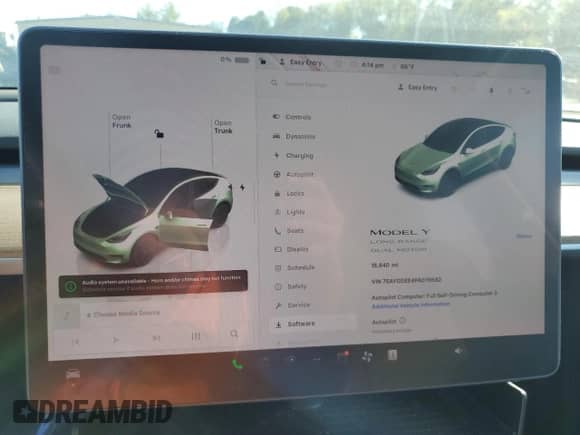 2023 Tesla Model Y Long Range с VIN 7SAYGDEE4PA079582, выставлен на аукционе Copart как лот 80201525 с пробегом 18 840 миль миль и Списание • Salvage title. История ставок и продаж доступна на DreamBid. Изображение 9.