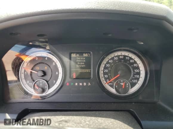 2018 Ram 1500 Express with VIN 1C6RR7KG9JS258692, listed as a Copart auction lot 54575175 with 143,949 mi miles and Salvage title. Bid and sale history available at DreamBid. Image 9.