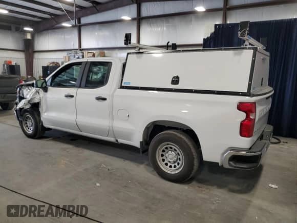 2024 Chevrolet Silverado 1500 Work Truck with VIN 1GCRAAEK0RZ282640, listed as a Copart auction lot 71869974 with 11,398 mi miles and Salvage title. Bid and sale history available at DreamBid. Image 2.