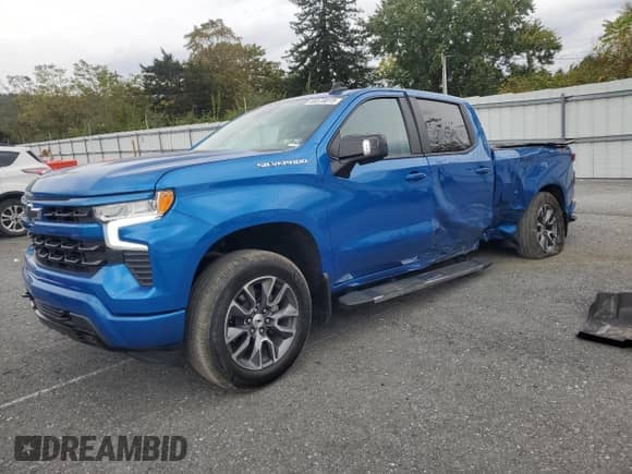 2023 Chevrolet Silverado 1500 RST with VIN 3GCUDEED0PG328619, listed as a Copart auction lot 85578815 with 35,569 mi miles and Salvage title. Bid and sale history available at DreamBid. Image 1.