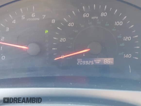 2009 Toyota Camry LE with VIN 4T1BE46K59U341714, listed as a IAAI auction lot 43237665 with 209,925 mi miles and . Bid and sale history available at DreamBid. Image 15.