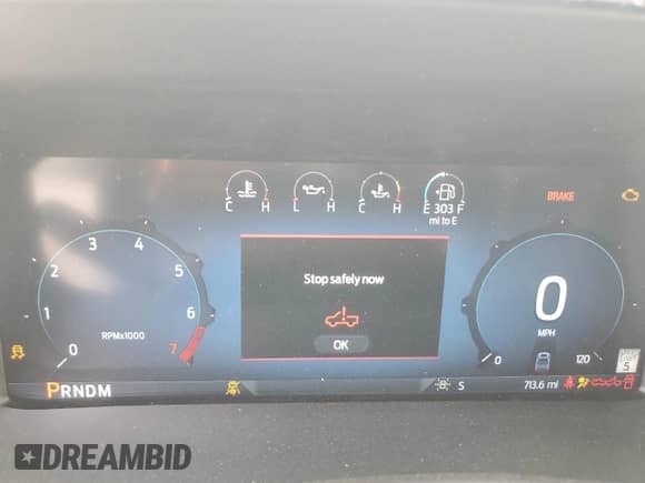 2025 Ford F-150 Lariat with VIN 1FTFW5LD4SFA95831, listed as a Copart auction lot 61620295 with 713 mi miles and Salvage title. Bid and sale history available at DreamBid. Image 9.