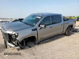 2023 GMC Sierra 1500 AT4 with VIN 1GTUUEE88PZ187558, listed as a Copart auction lot 62832805 with 30,019 mi miles and Salvage title. Bid and sale history available at DreamBid. Image 1.