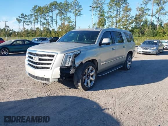 2017 Cadillac Escalade ESV Luxury with VIN 1GYS3HKJ1HR123456, listed as a IAAI auction lot 43540775 with 217,749 mi miles and . Bid and sale history available at DreamBid. Image 2.