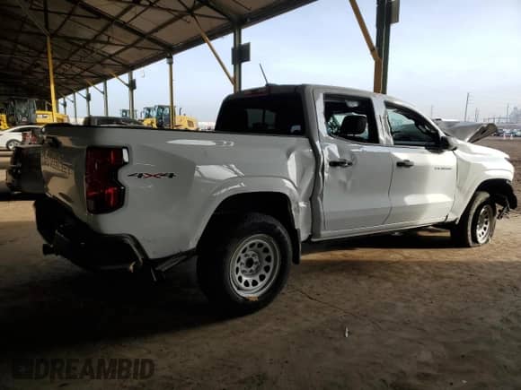 2024 Chevrolet Colorado 4WD Work Truck with VIN 1GCPTBEK1R1317174, listed as a Copart auction lot 43582685 with Not provided miles and Salvage title. Bid and sale history available at DreamBid. Image 3.