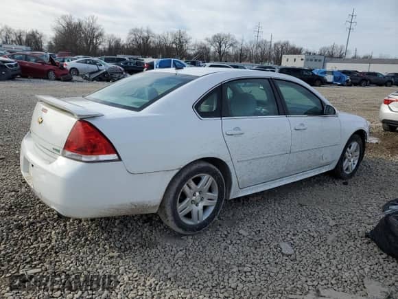 2013 Chevrolet Impala LT with VIN 2G1WB5E32D1112323, listed as a Copart auction lot 43954895 with 99,309 mi miles and Salvage title. Bid and sale history available at DreamBid. Image 3.