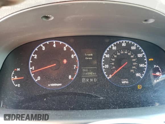 2007 Hyundai Azera SE с VIN KMHFC46F27A242700, выставлен на аукционе Copart как лот 88947755 с пробегом 116 092 миль миль и Списание • Salvage title. История ставок и продаж доступна на DreamBid. Изображение 9.