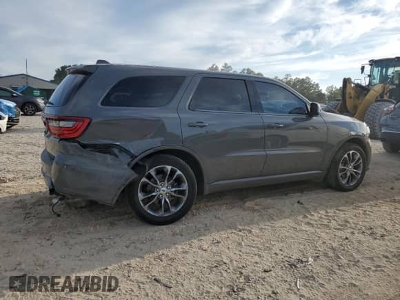 2020 Dodge Durango GT with VIN 1C4RDHDG5LC204636, listed as a Copart auction lot 80116985 with 67,187 mi miles and Salvage title. Bid and sale history available at DreamBid. Image 3.